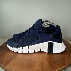 Nike Free Metcon 4 College Navy/White Mens Size 8.5 Training Sneakers CT3886-491